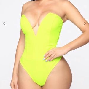 Neon lime bodysuit